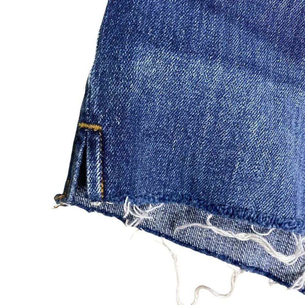 Good American High Rise Denim Shorts Size 25